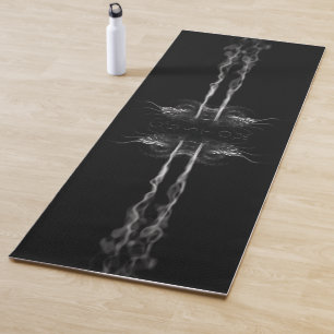 Black Dragon Smoke with Name or Monogram Yoga Mat