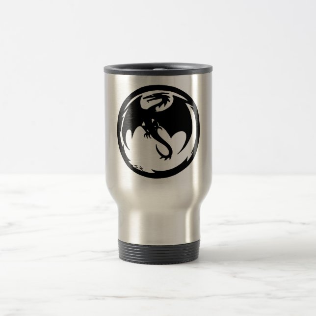 Black Dragon travel mug (Center)