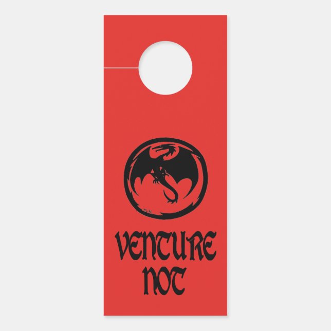 Black Dragon Venture Venture Not red door hanger (Front)