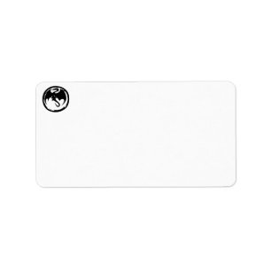 Black Dragon white address labels