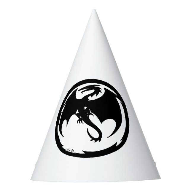 Black Dragon white party hats (Front)