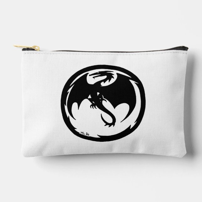 Black Dragon white pouch (Front)