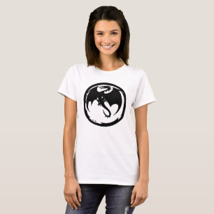 Black Dragon women white t-shirt