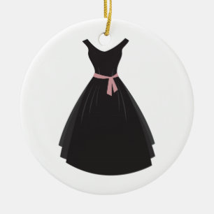 Black Dress Ceramic Tree Decoration