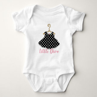 Black Dress Litte Diva Infant Creeper