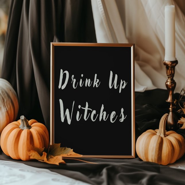 Black Drink Up Witches Halloween Drink Station  Poster (Creator Uploaded)
