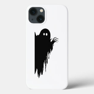 Black Dripping Ghost Phone Case Spooky Halloween