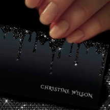 black dripping glitter background