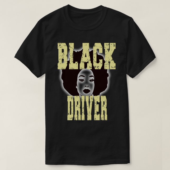 Black Driver T-Shirt (Design Front)