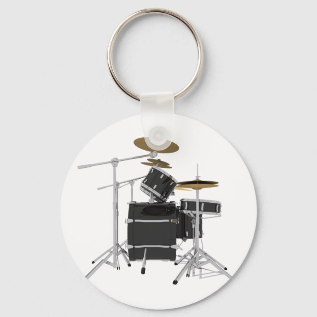 Black Drum Kit: Key Ring (Front)