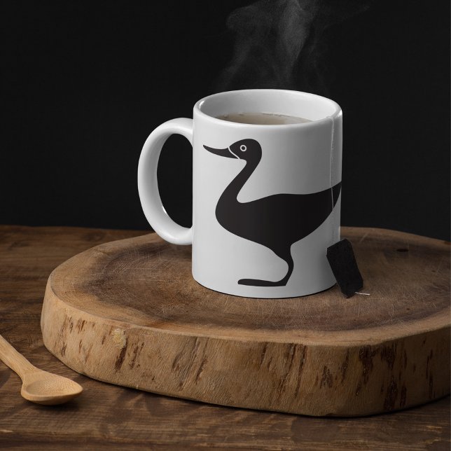 Black Duck Bird Icon Coffee Mug (Creator Uploaded)
