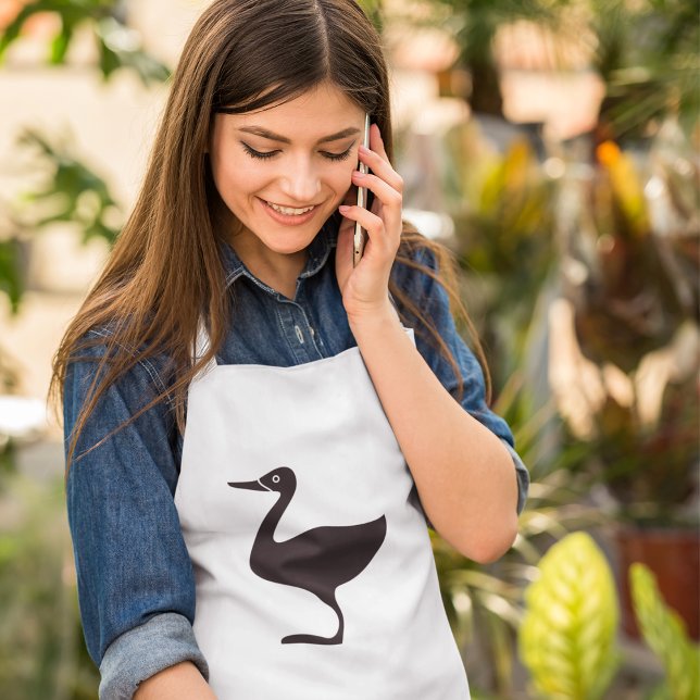 Black Duck Bird Icon Standard Apron (Creator Uploaded)