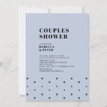Black & Dust Blue | Modern Couples Wedding Shower
