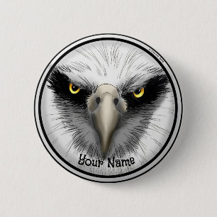 Black Eagle 6 Cm Round Badge