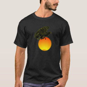 Black Eagle On Sun T-Shirt
