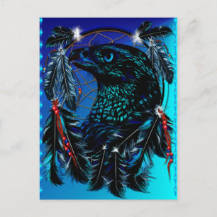 Black Ealge Dreamcatcher Postcard