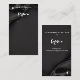 Black Earring Display Business Card