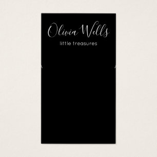Black Earring Jewellery Display Card