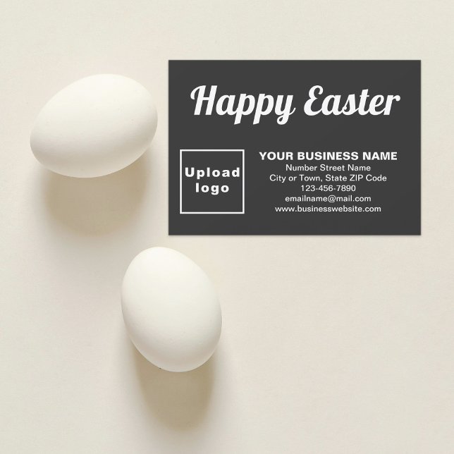 Black Easter Business Flat Greeting Card (Black Easter business flat greeting card)
