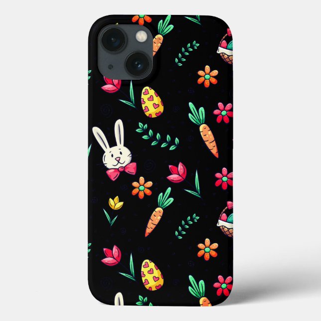 Black Easter Pattern Phone Case (Back)
