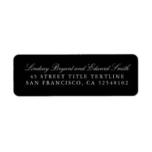 Black Editable Colour Funeral Invitation Envelopes