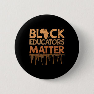 Black Educators African History Teacher Teaching 6 Cm Round Badge
