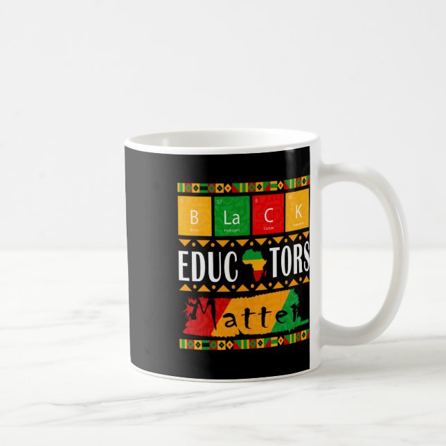 Black Educators Problem Black History Month Pride  Coffee Mug (Right)