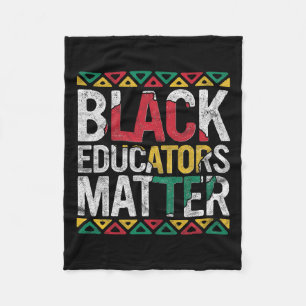 Black Educators Problem Gift History Month Teacher Fleece Blanket