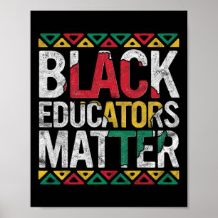 Black Educators Problem Gift History Month Teacher Poster