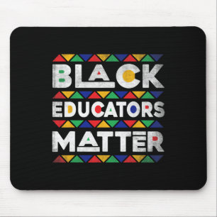 Black Educators Problem Melanin African Teacher Bl Mouse Mat