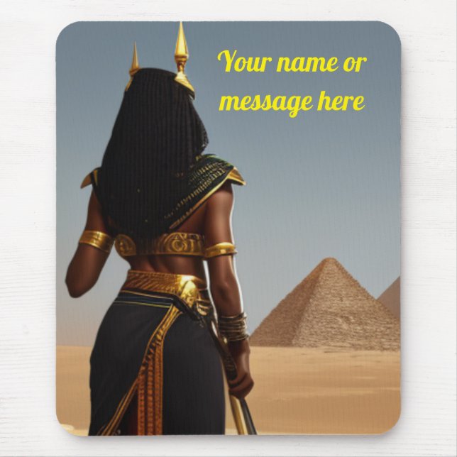 Black Egyptian Queens Mousepad (Front)