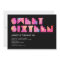 Black Electric Glow Sweet 16 Invitations