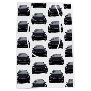 Black Electric Vehicle SUV Car Medium Gift Bag