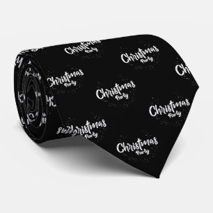 Black elegance Christmas Neck Tie