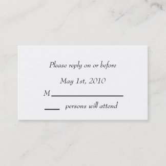 Black Elegance Enclosure Card