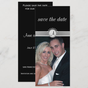 Black elegance - Save the date announcement