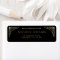 Black Elegant Art Deco Gold Retro Wedding Address