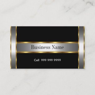 Black Elegant Business Card