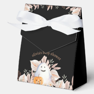 Black Elegant Little Boo Boho Ghost Baby Shower  Favour Box