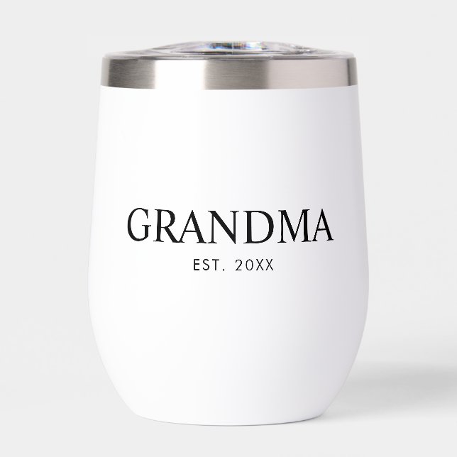Black Elegant Modern Established Grandma (Front)