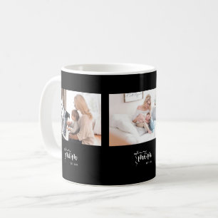 Black Elegant Mum Established Bow Add 3 Photos Coffee Mug