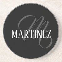 Black Elegant Personalised Last Name | Name