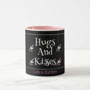 black elegant pink valentine, Sweet for couple Mug