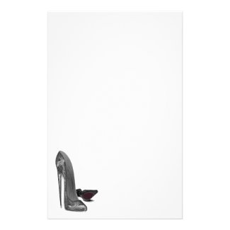 Black Elegant Stiletto Shoes High Heel Art Stationery