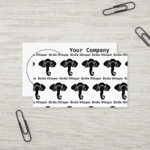 Black Elephant  Family Home Address Republican  Business Card
