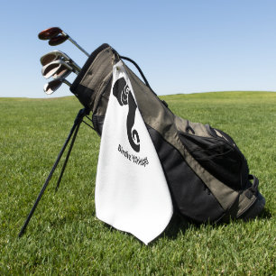 Black Elephant  Family Home Address Republican  Golf Towel