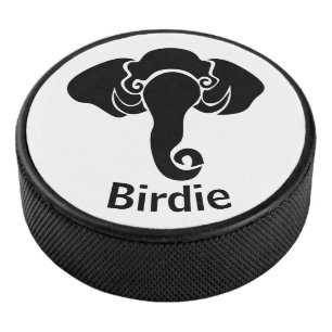 Black Elephant Family Home Address Republican Hockey Puck