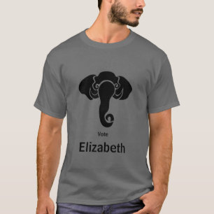 Black Elephant Family Home Address Republican T-Shirt