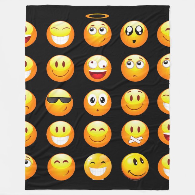 black emojis blanket (Front)