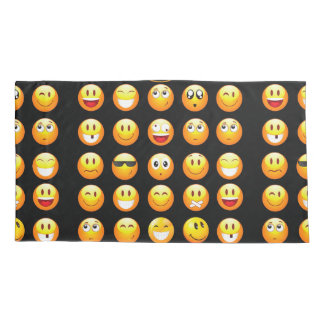 black emojis pillow case